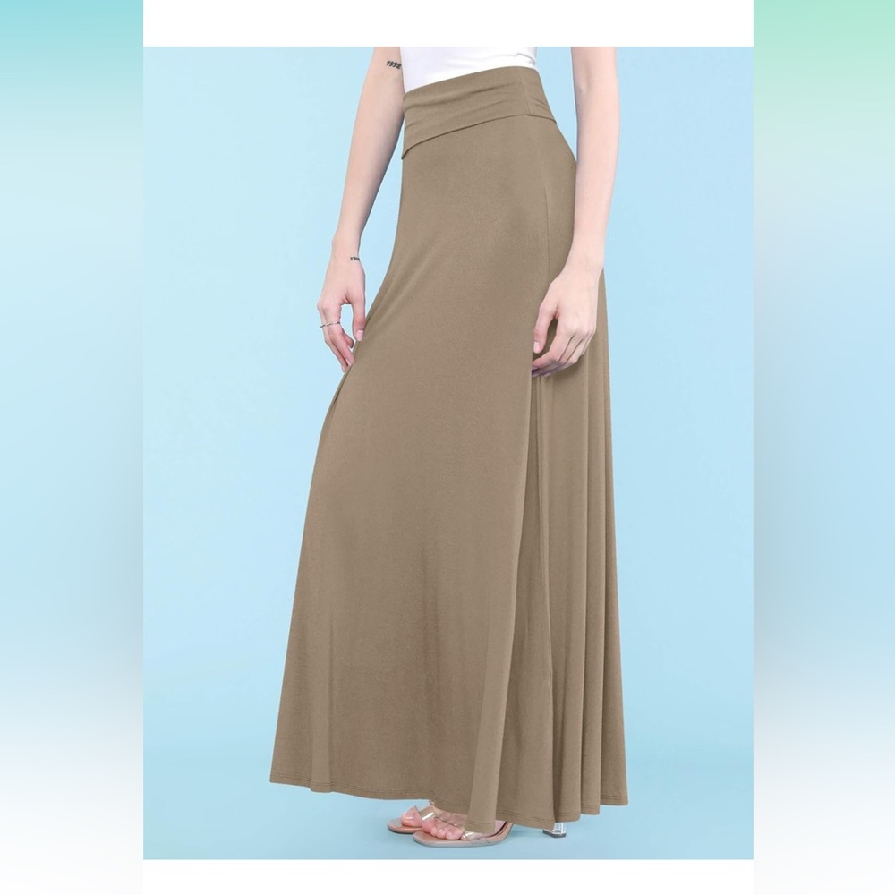 Freeloader Maxi Skirt in Heathered Oatmeal